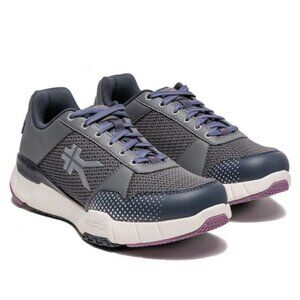 Stylish Gray and Purple Women's Sneakers
